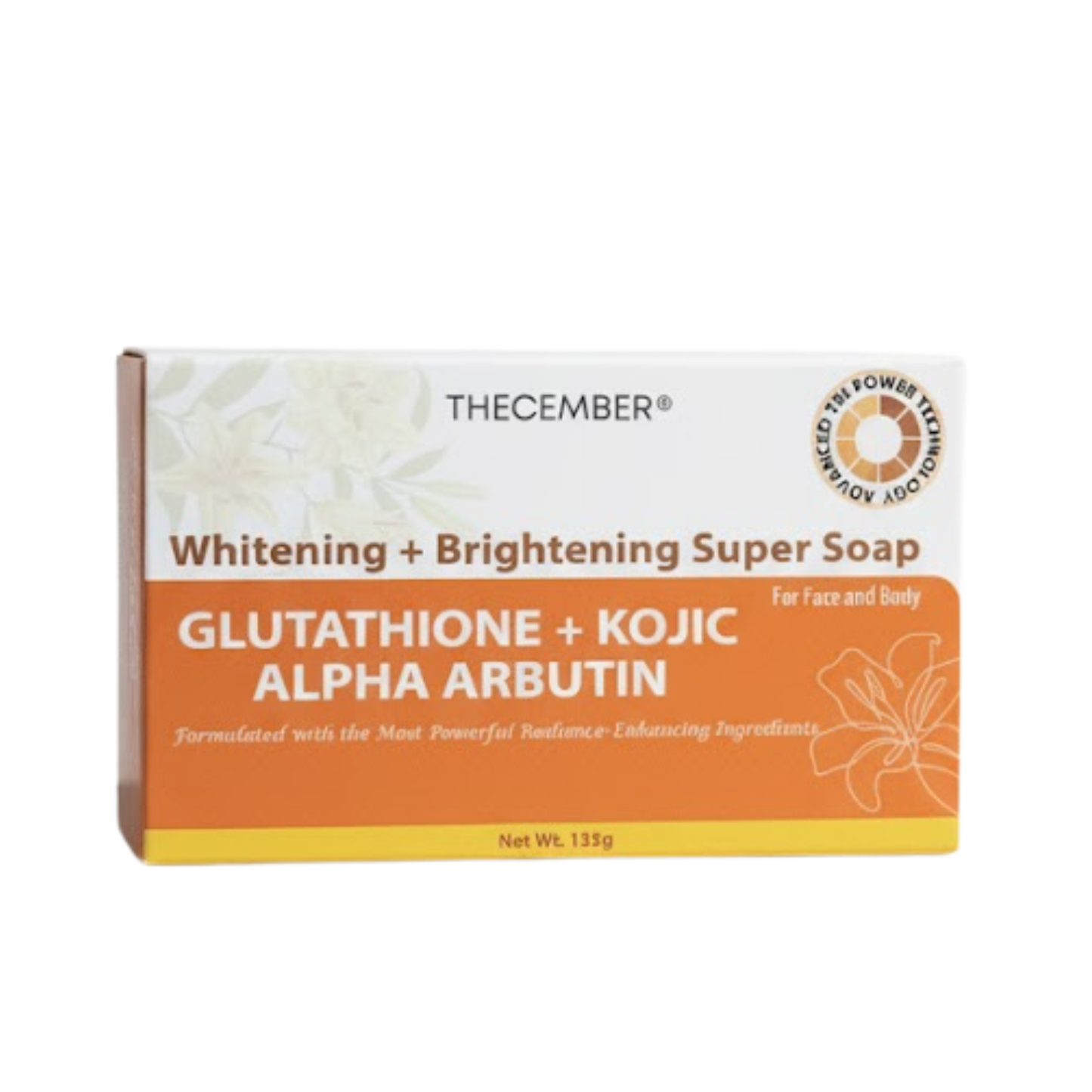 Thecember Glutathione + Kojic + Alpha Arbutin Soap 135g