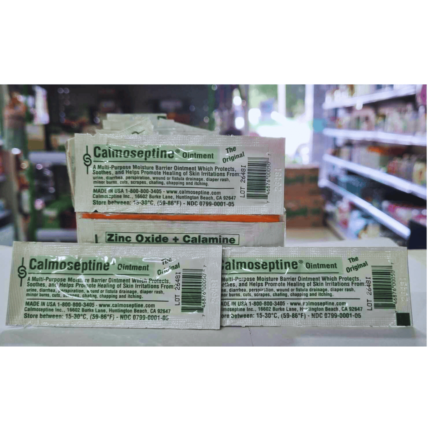 Calmoseptine (Zinc oxide + Menthol) Ointment sachet 3.5g