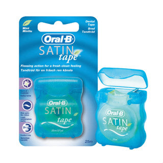 ORAL-B SATIN DENTAL FLOSS 25 METERS | ORAL-B ESSENTIAL DENTAL FLOSS 50 METERS
