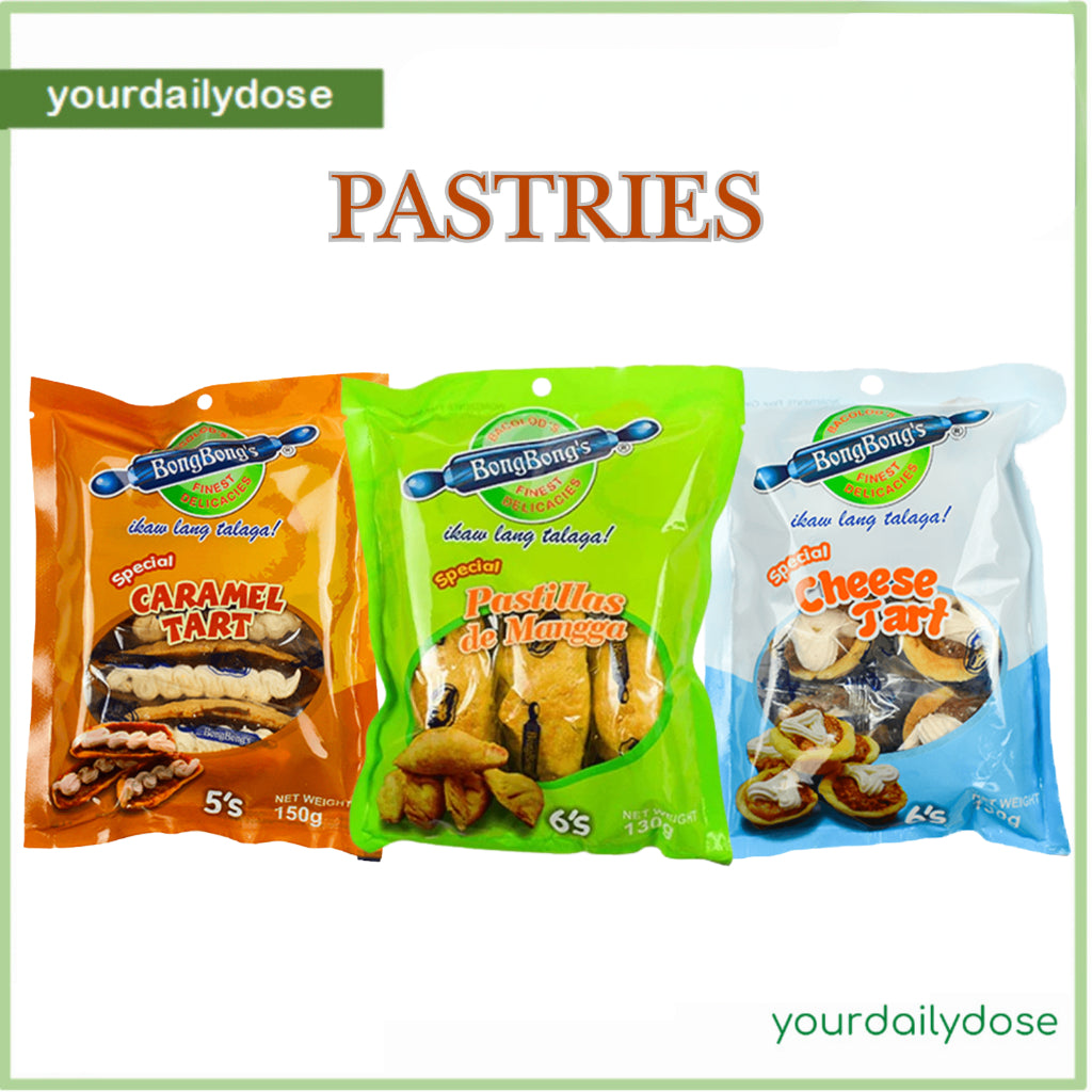 BONGBONG'S Caramel tart 5's | Cheese tart 6's | Pastillas de mangga 6's