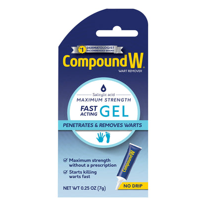 Compound W Wart Remover Maximum Strength Fast Acting Gel 1 Tube