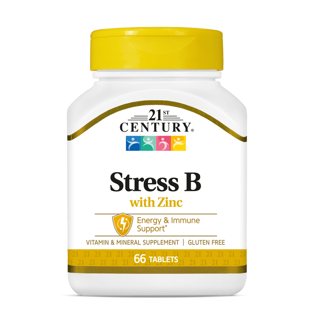 21st Century, Stress B with Zinc, 66 Tablets