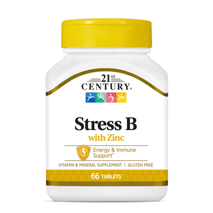 21st Century, Stress B with Zinc, 66 Tablets