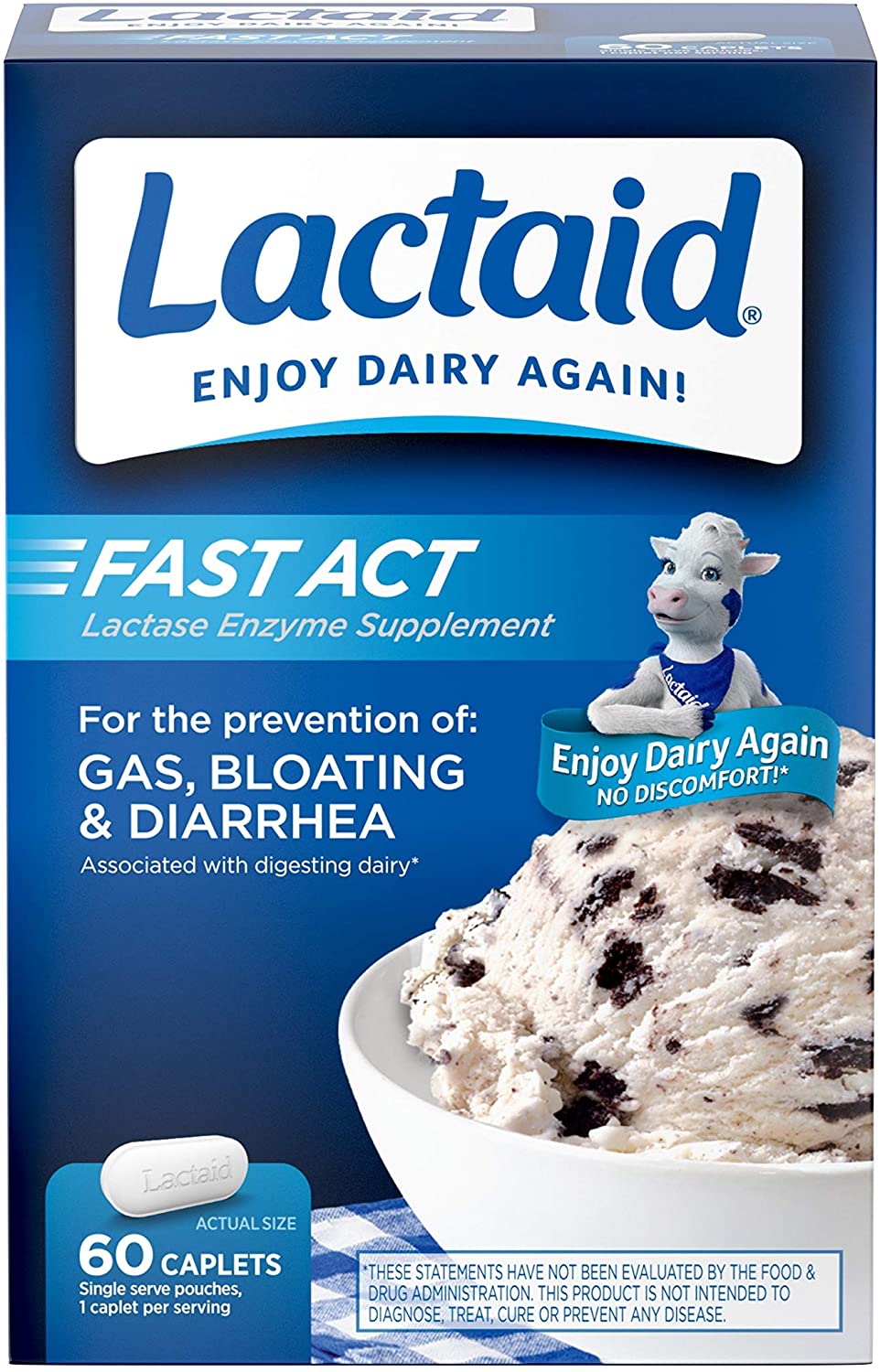 Lactaid Fast Act Lactose Intolerance Relief Chewable | Caplet