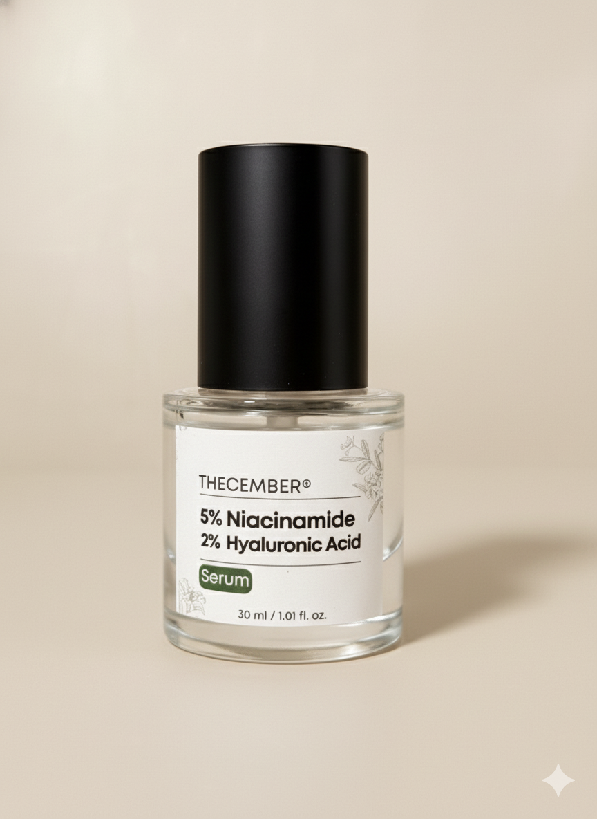 THECEMBER NIACINAMIDE &  HYALURONIC ACID FACE SERUM 30ML