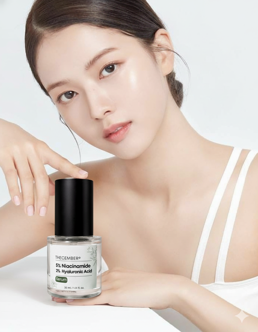 THECEMBER NIACINAMIDE &  HYALURONIC ACID FACE SERUM 30ML