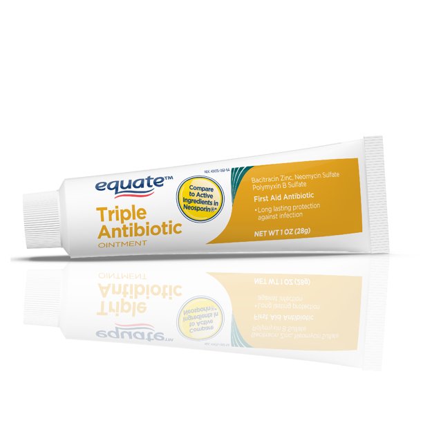 Equate First Aid Triple Antibiotic Ointment Infection Protection 1 oz (28g) vs Neosporin