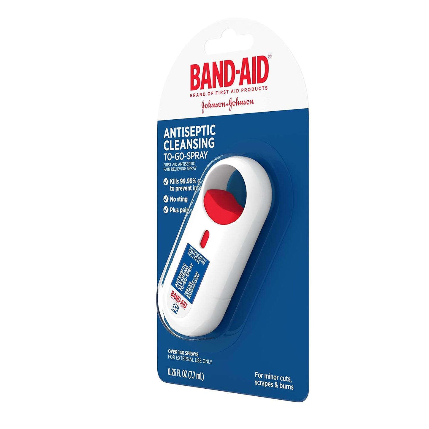 Band-Aid Brand Antiseptic Cleansing To-Go-Spray First Aid Antiseptic Spray Relieves Pain