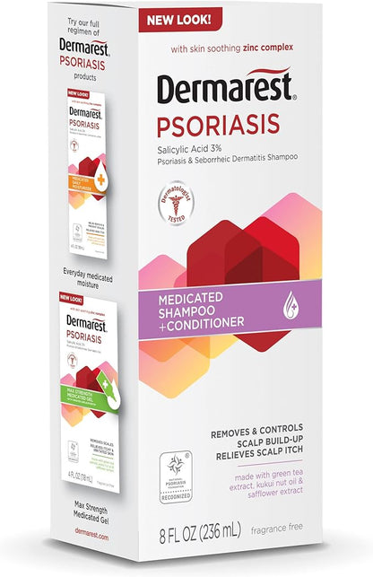 DERMAREST PSORIASIS MEDICATED SHAMPOO PLUS CONDITIONER 236ml