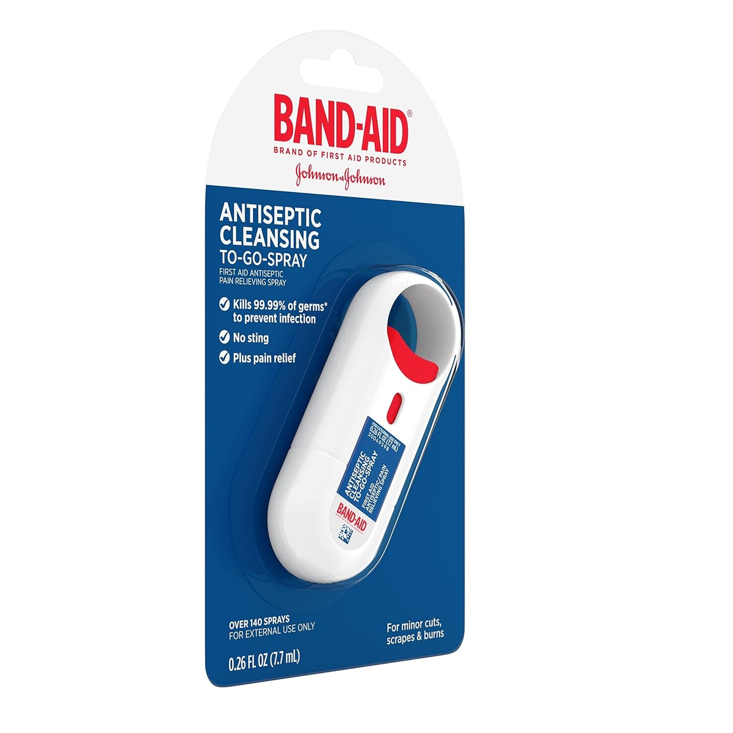 Band-Aid Brand Antiseptic Cleansing To-Go-Spray First Aid Antiseptic Spray Relieves Pain