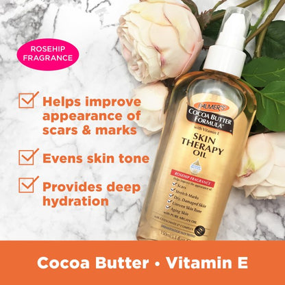 Palmer's Cocoa Butter Formula Skin Therapy Oil 5.1 fl oz (150 ml) Rosehip Fragrance | Original Scent