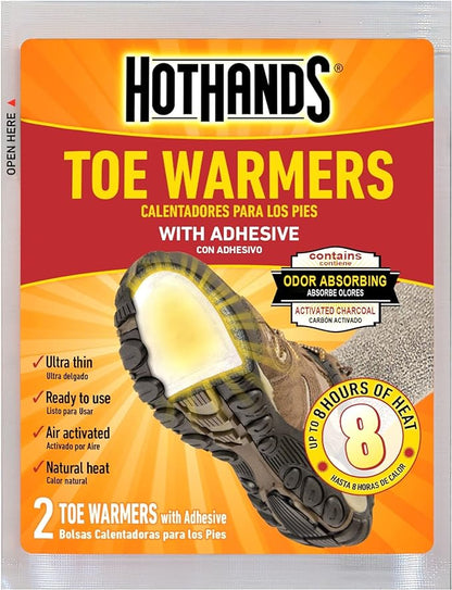 HotHands TOE| FEET| HAND I BODY Warmers heat packs with adhesive