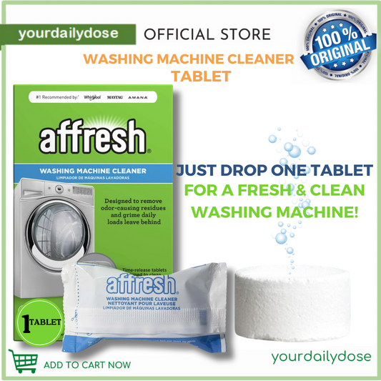 AFFRESH Washer Machine Cleaner, Front & Top Load Machines PER 1-Tablet