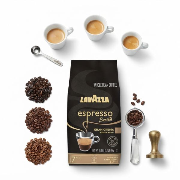 Lavazza Espresso Barista Gran Crema Whole Bean Coffee 1 kg