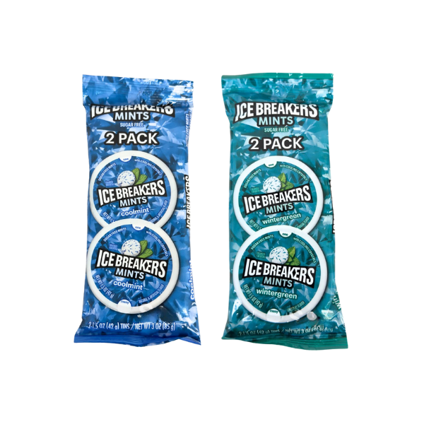 ICE BREAKER MINTS SUGAR FREE -  COOL MINT &amp; WINTERGREEN 85G