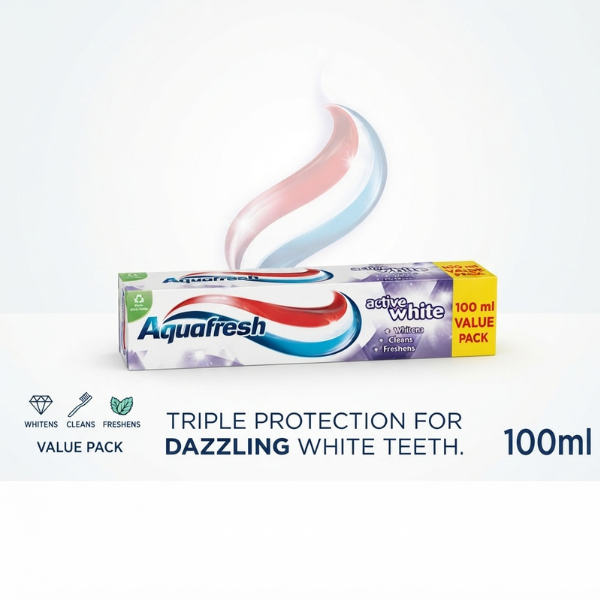 Aquafresh Active White Toothpaste 100ml