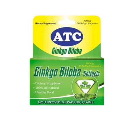 ATC SPIRULINA/GINGKO BILOBA/GRAPE SEED OIL/FISH OIL 30 SOFTGELS