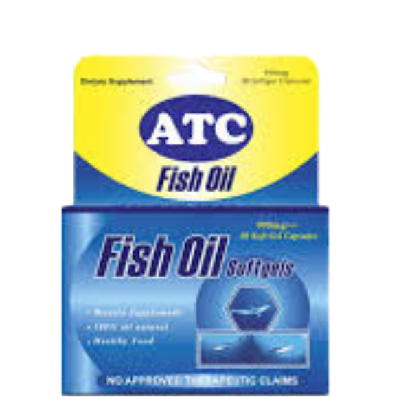 ATC SPIRULINA/GINGKO BILOBA/GRAPE SEED OIL/FISH OIL 30 SOFTGELS