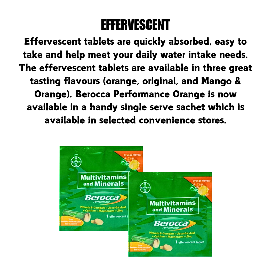 Berocca Effervescent multivitamins tablet - 1pc