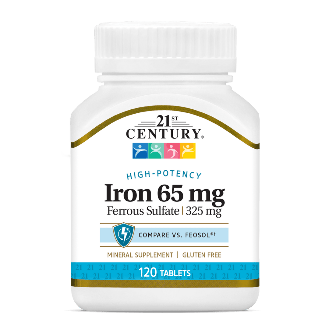 21st Century, Iron 65 mg, 120 Tablets