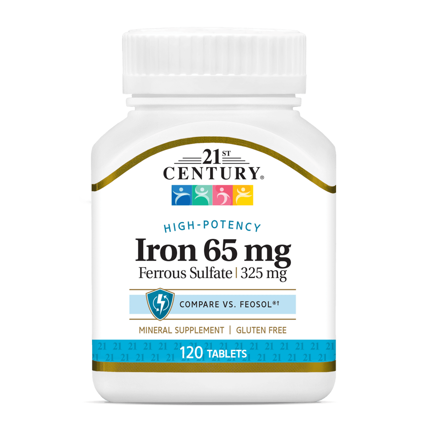 21st Century, Iron 65 mg, 120 Tablets