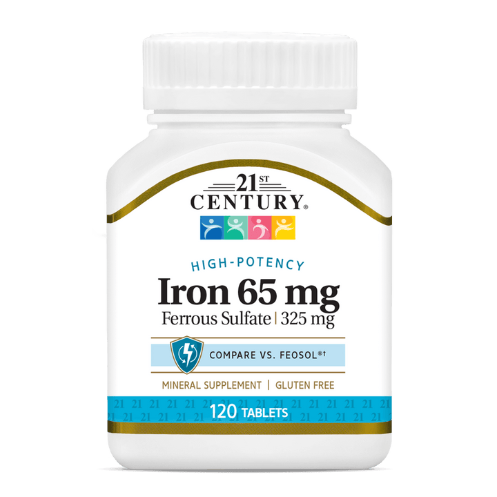 21st Century, Iron 65 mg, 120 Tablets