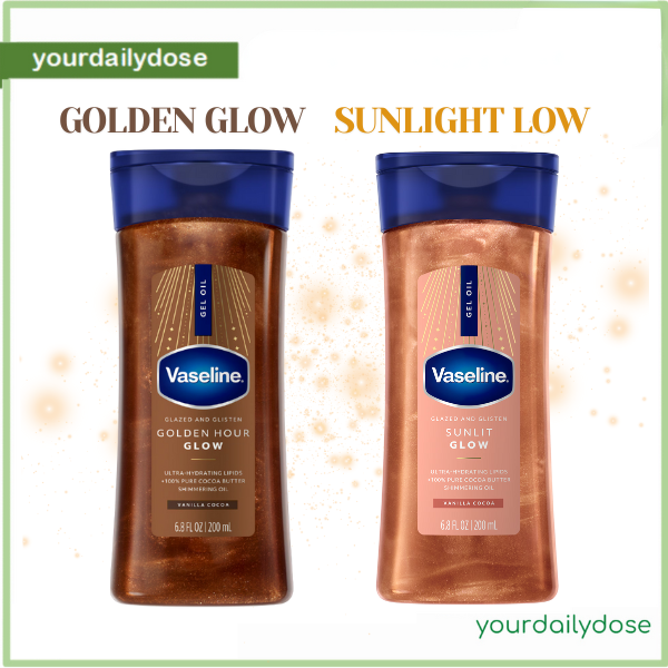 VASELINE SHIMMERING GEL OIL SUNLIT GLOW | GOLDEN HOUR GLOW 200ML