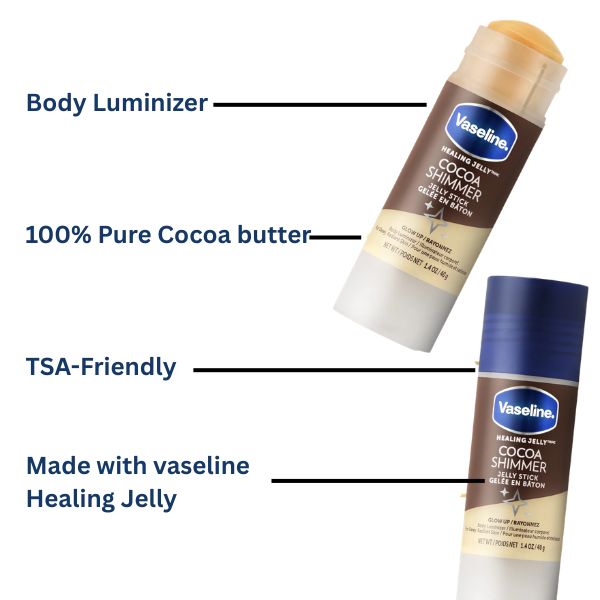 Vaseline Jelly Stick ALL-OVER BODY BALM | COCOA SHIMMER 40G