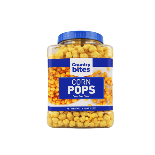 Country Bites Corn Pops - Sweet Corn Flavor, 520G