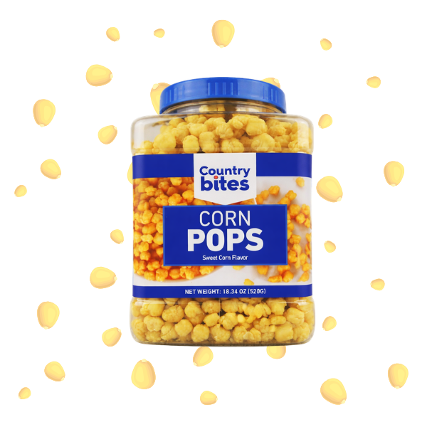 Country Bites Corn Pops - Sweet Corn Flavor, 520G