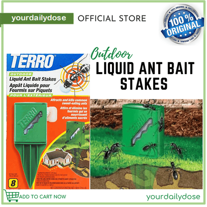 TERRO T1812 Outdoor Liquid Ant Killer Bait Stakes - 1 Trap