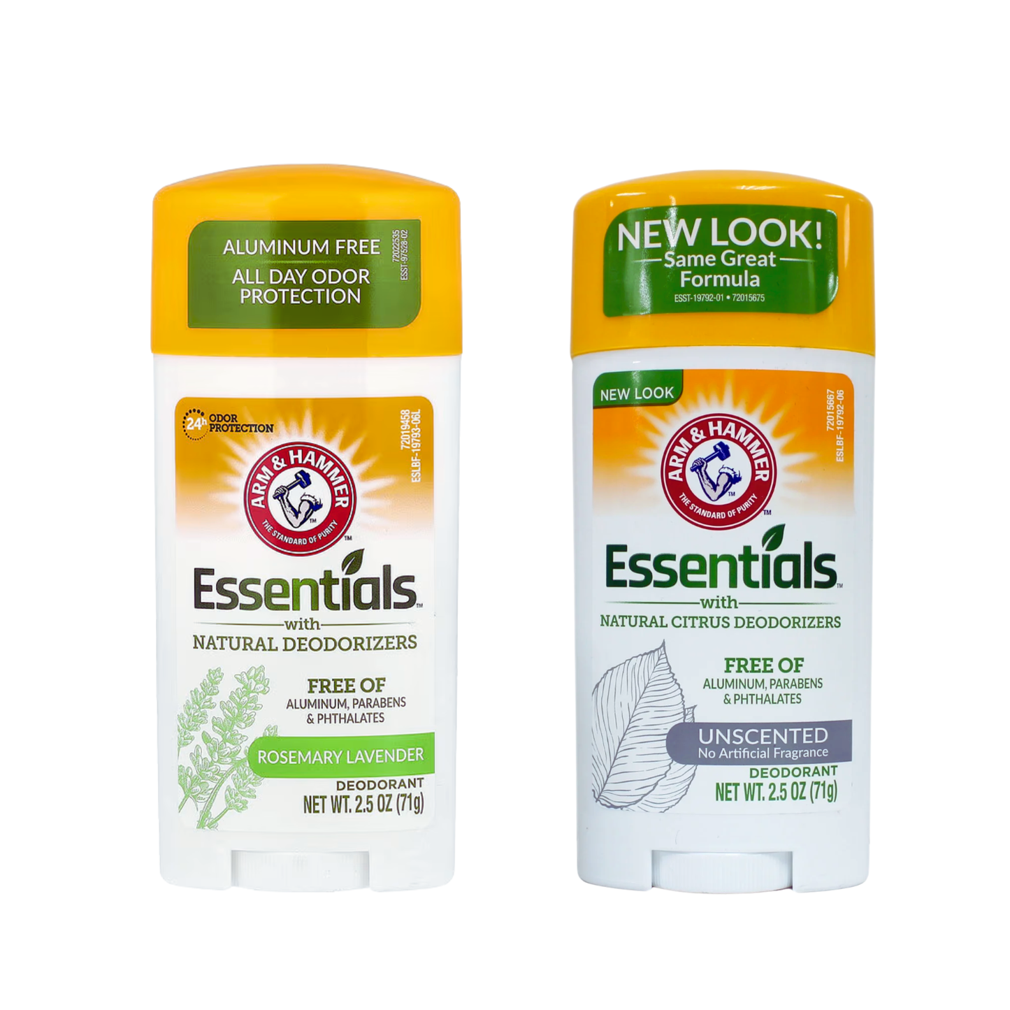 ARM & HAMMER ESSENTIALS with Natural Deodorizers ROSEMARY LAVENDER | UNSCENTED 71g