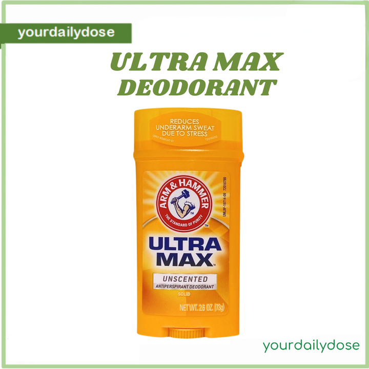 ARM &amp; HAMMER ULTRA MAX Unscented Antiperspirant Deodorant 73g
