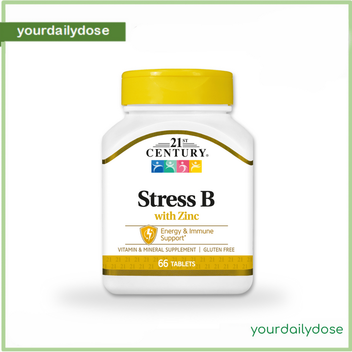21st Century, Stress B with Zinc, 66 Tablets