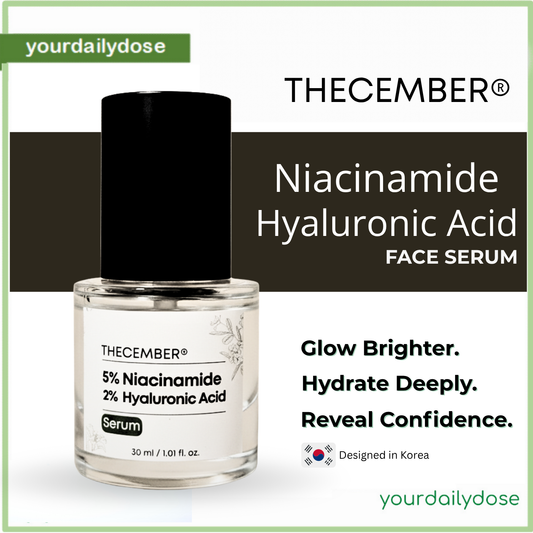 THECEMBER NIACINAMIDE &  HYALURONIC ACID FACE SERUM 30ML