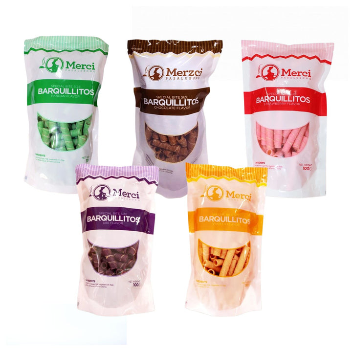 MERZCI SPECIAL BITE-SIZE BARQUILLITOS 100GRAMS