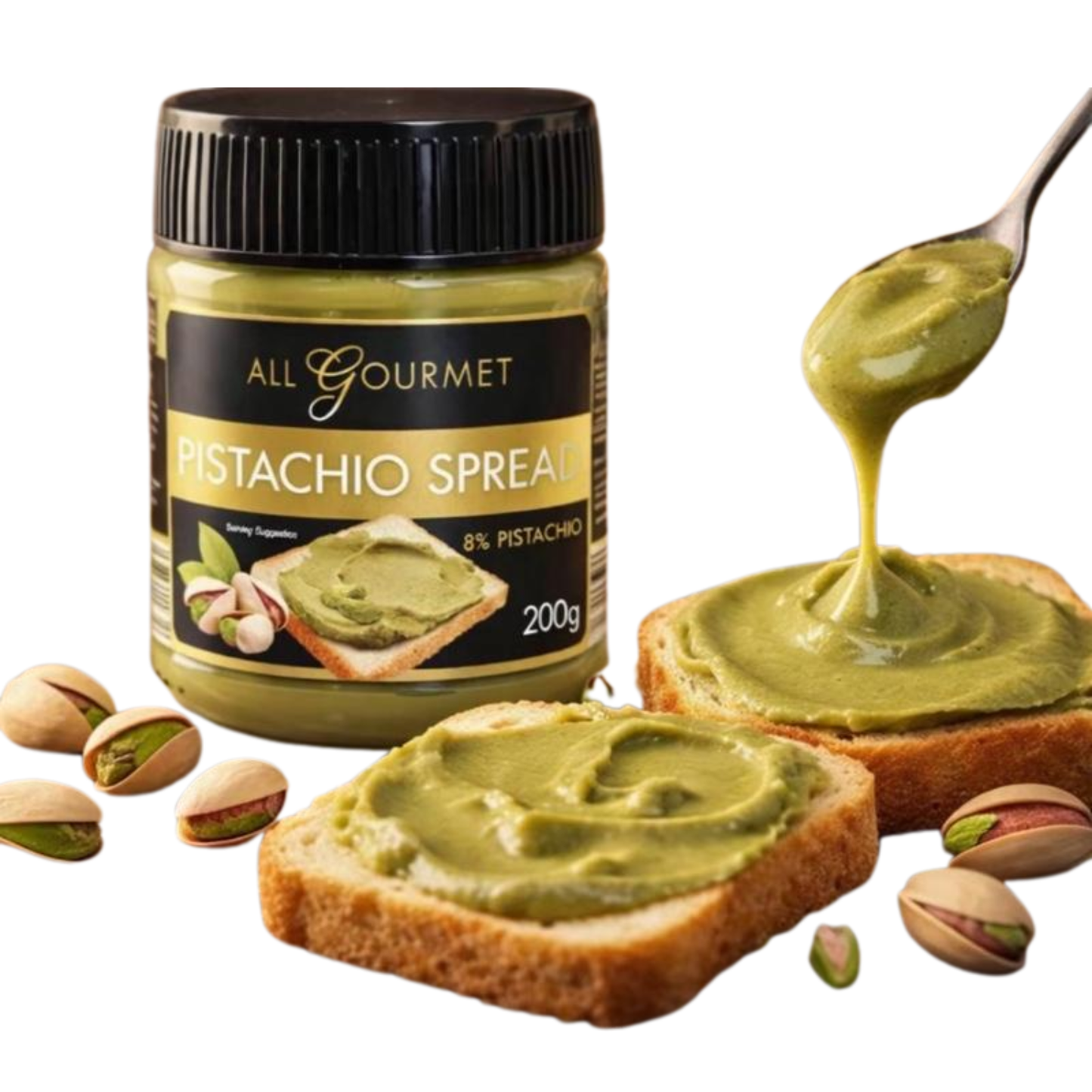ALL GOURMET PISTACHIO SPREAD (8% PISTACHIO) 200G