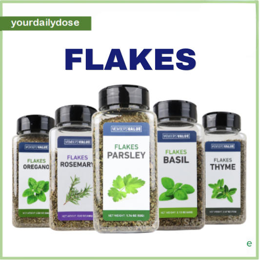 Member’s Value Flakes - Parsley 50g | Basil 60g | Thyme 70g | Rosemary 80g | Oregano 80g