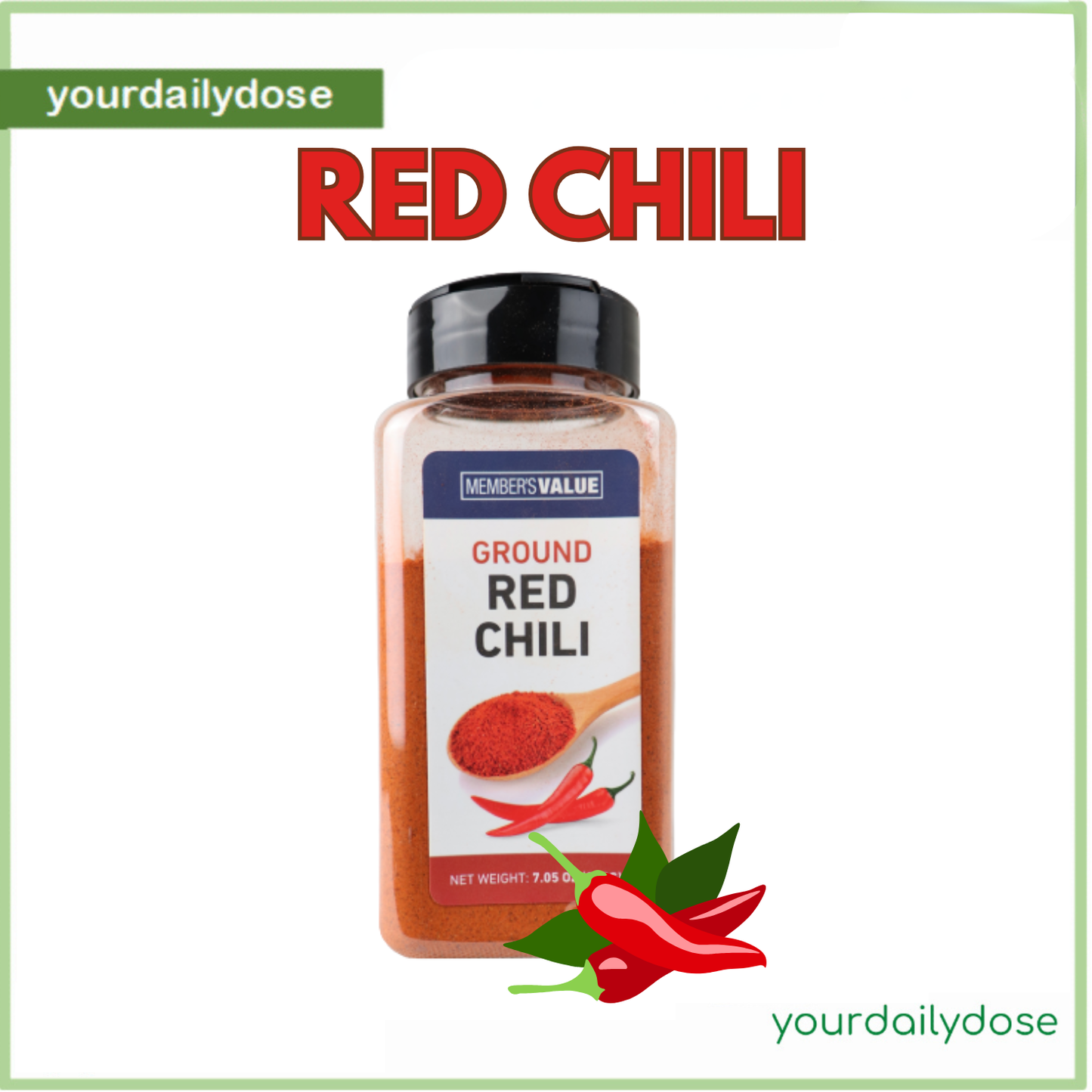 MEMBER'S VALUE VGROUND  RED CHILI 200G