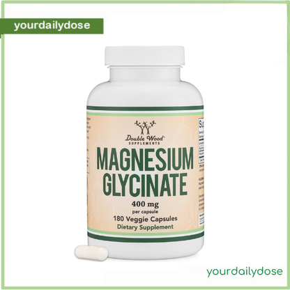 MAGNESIUM GLYCINATE 400MG 180 VEGGIE CAPSULES