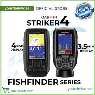 Garmin Striker 4 with Transducer, 3.5" GPS Fishfinder/ Stiker 4 Plus Dual Beam Transducer