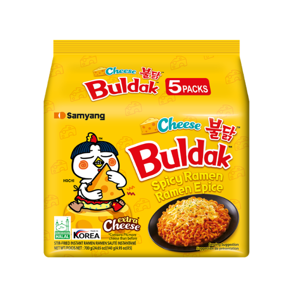 BULDAK RAMEN NOODLES 5 PACKS