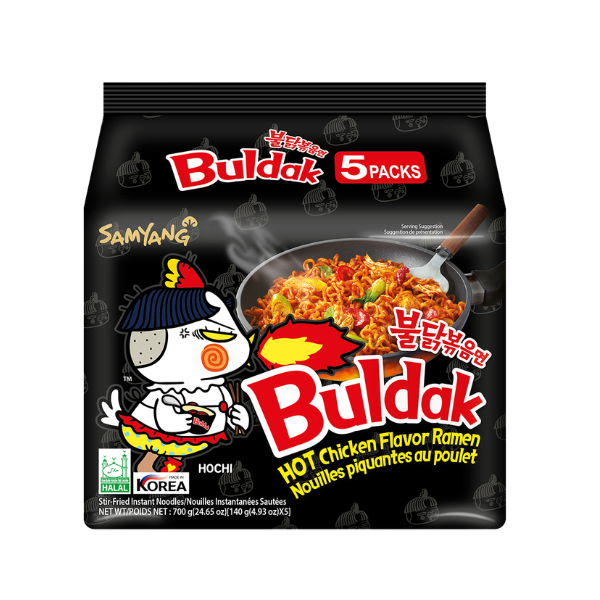BULDAK RAMEN NOODLES 5 PACKS