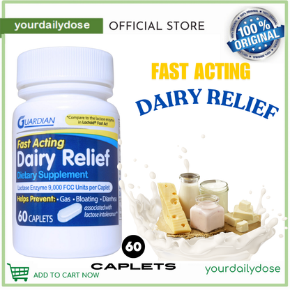 Guardian Dairy Relief Fast Acting Caplets 60 CAPLETS