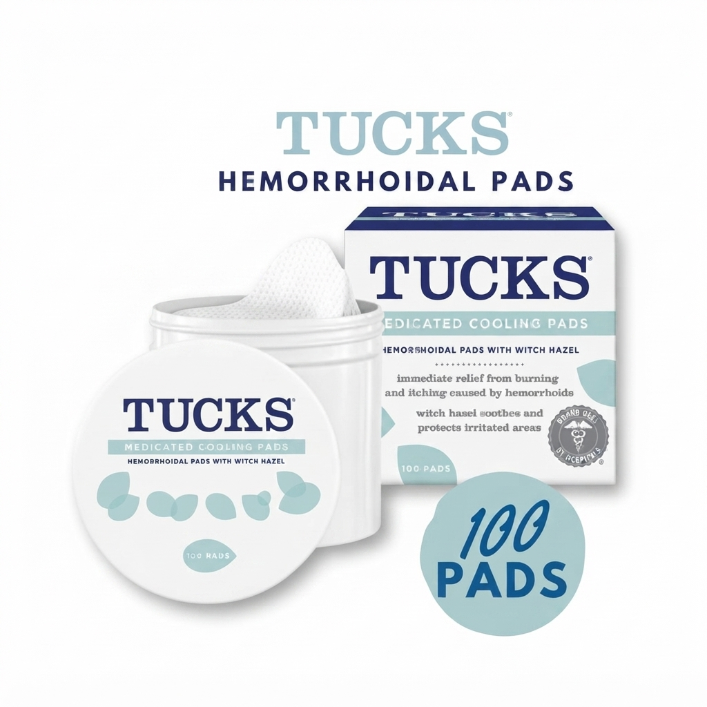 TUCKS Medicated Cooling Pads Hemorrhoidal pads w/ witch hazel 100pads