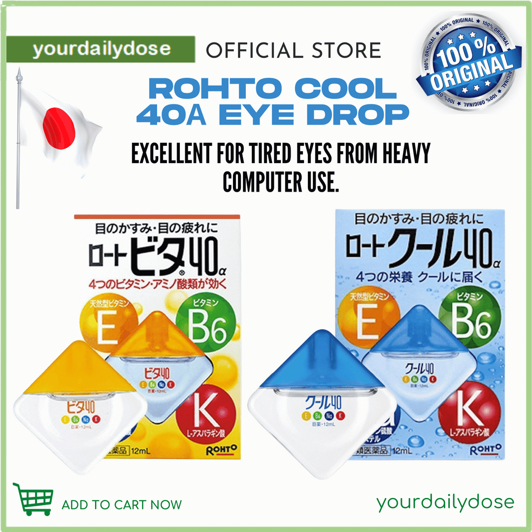 ROHTO Cool 40α Eye Drops  Gives a vivid cooling sensation 12ml
