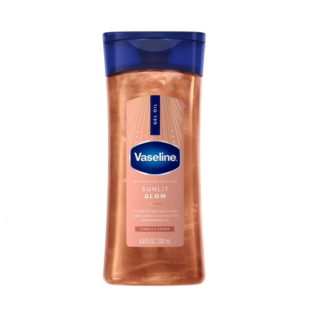 VASELINE SHIMMERING GEL OIL SUNLIT GLOW | GOLDEN HOUR GLOW 200ML