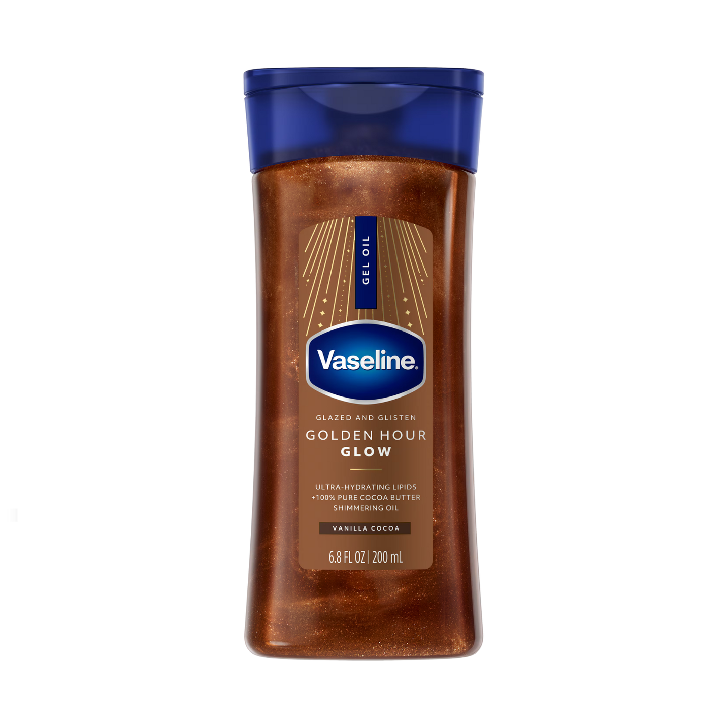 VASELINE SHIMMERING GEL OIL SUNLIT GLOW | GOLDEN HOUR GLOW 200ML