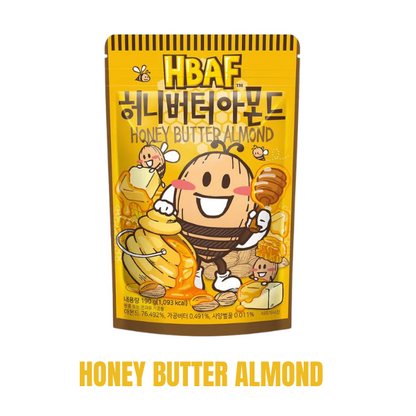 HBAF Honey Butter | Tteokbokki | Cookie&Cream Almond 190g