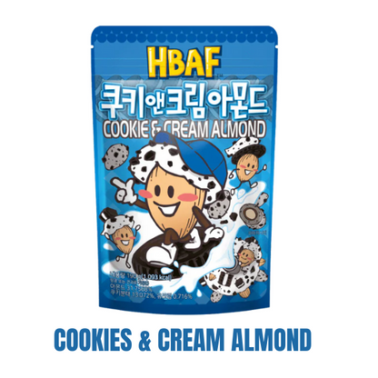 HBAF Honey Butter | Tteokbokki | Cookie&Cream Almond 190g